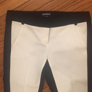 Express Pants - Express: two tone zip front trouser Express Pants - Express: two tone zip front trouser